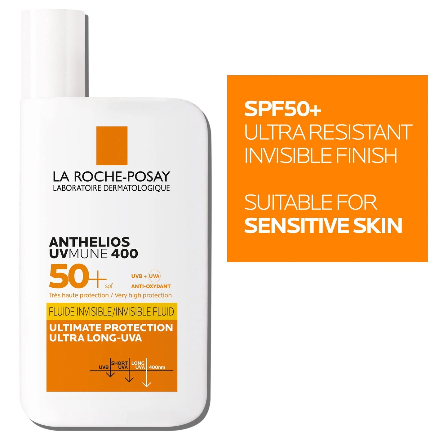 La Roche-Posay ANTHELIOS INVISIBLE FLUID FACIAL SUNSCREEN SPF 50+