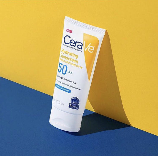 CeraVe Hydrating Mineral Face Sunscreen SPF 50 75ml